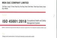 ISO 45001 : 2018 (산업안전보건관리시스템 인증서)
